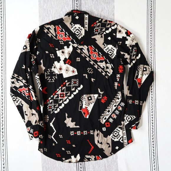 Vintage Wrangler Cowboy Cut Western Shirt | 15 1/2 - 33 - Picture 6 of 8